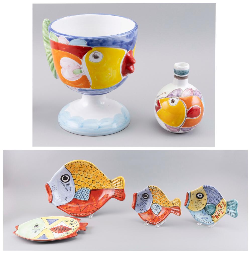 SIX PIECES OF DESUIR FOR VIETRI AND