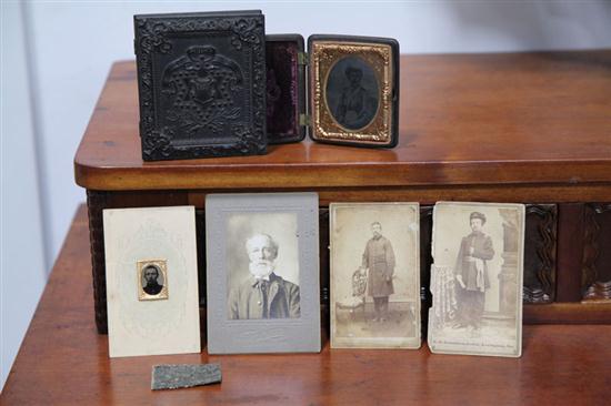 SIX PIECES OF EARLY PHOTOGRAPHY.