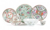 SIX PIECES OF FAMILLE ROSE POR