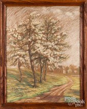 SIX PIECES OF FRAMED ARTWORKSi
