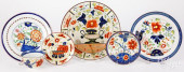 SIX PIECES OF GAUDY DUTCH PORC