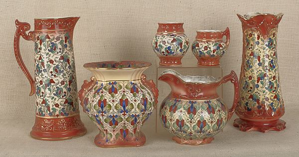 Six pieces of Haynes Pottery