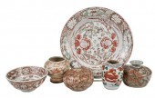 SIX PIECES OF IRON RED SWATOW