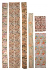 SIX PIECES OF JAPANESE SILK OB