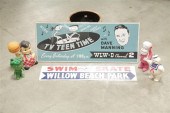 SIX PIECES OF MEMORABILIA. Tin