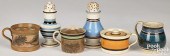 SIX PIECES OF MOCHA PEARLWARE,