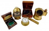 SIX PIECES OF NAUTICAL EQUIPME
