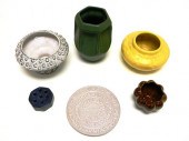 Six pieces of pottery includin