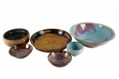 SIX PIECES OF STUDIO POTTERYco