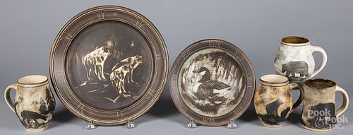 SIX PIECES OF WILDLIFE THEME