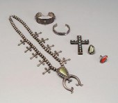 Six pieces Southwestern jewelr