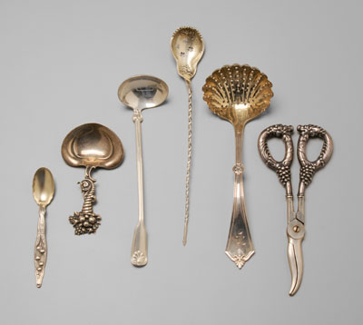 Six Pieces Sterling Flatware
