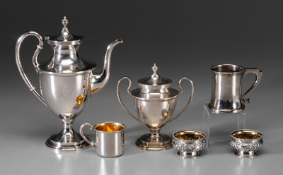 Six Pieces Sterling Hollowware S.