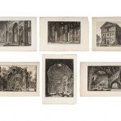 Six Piranesi Prints
comprising