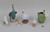 SIX PORCELAIN ANIMAL FIGURESco