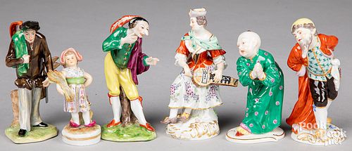 SIX PORCELAIN FIGURESSix