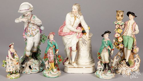 SIX PORCELAIN FIGURINESSix