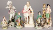 SIX PORCELAIN FIGURINESSix por