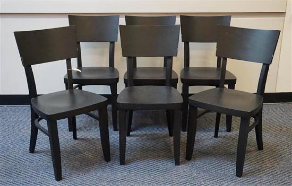 SIX POTTERY BARN BLACK LAMINATE