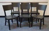 SIX POTTERY BARN BLACK LAMINAT