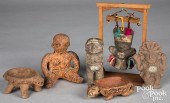 SIX PRE-COLUMBIAN TERRA COTTA