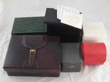 Six presentation watch cases for
