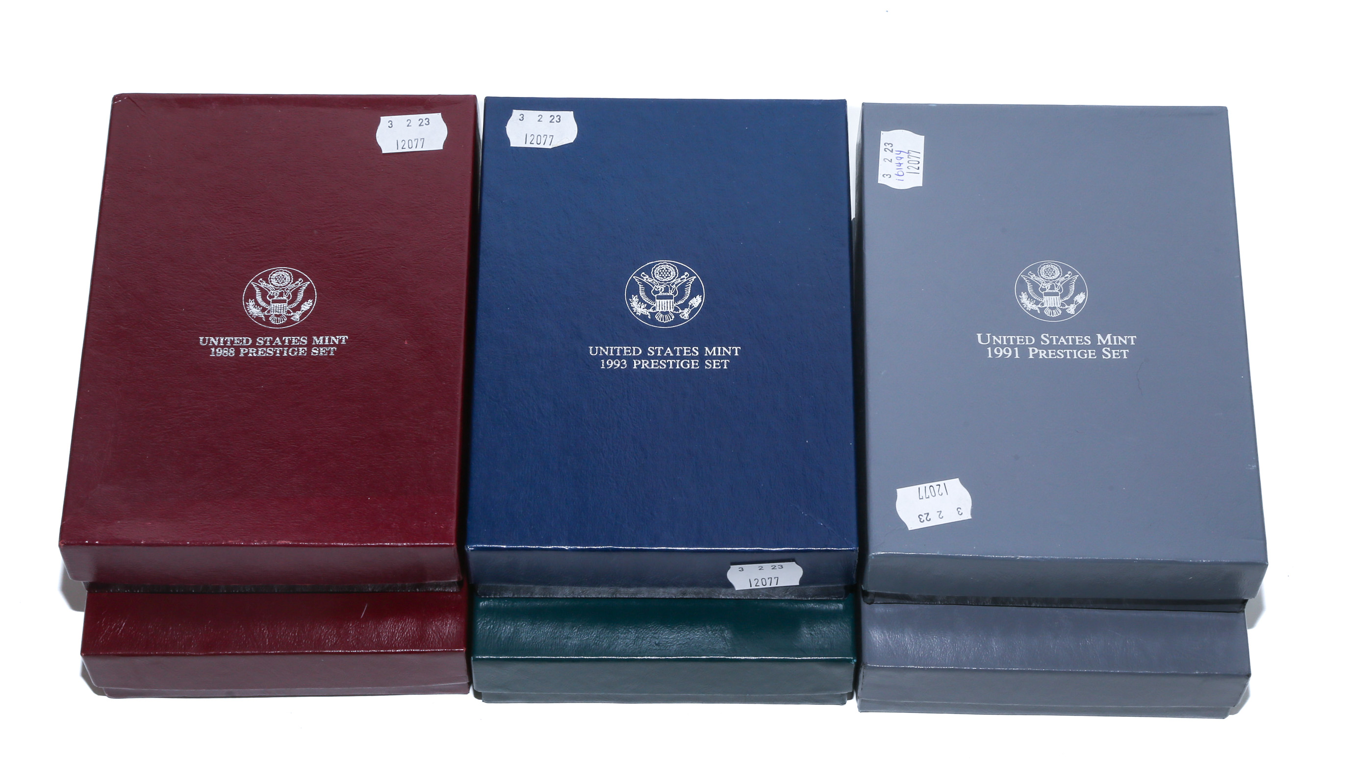 SIX PRESTIGE PROOF SETS WITH
