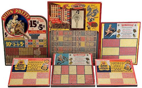 SIX PUNCHBOARDS.Six Punchboards.
