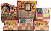 SIX PUNCHBOARDS.Six Punchboard