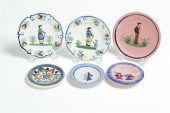 SIX QUIMPER DISHES.  France  l