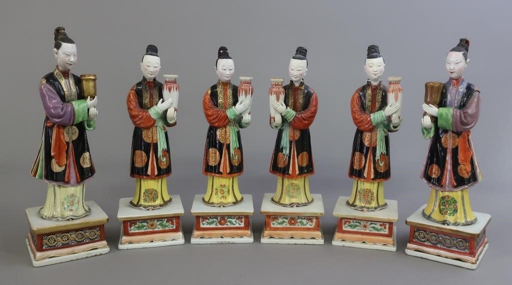 Six rare Chinese porcelain figures,