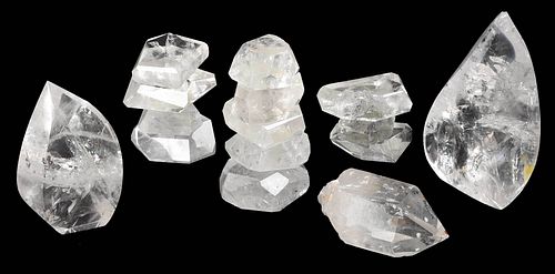SIX ROCK CRYSTAL TABLE