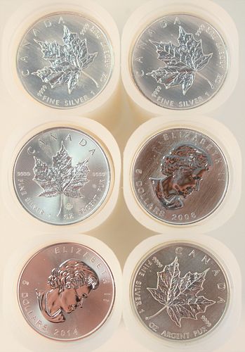 SIX ROLLS OF CANADIAN MAPLE LEAF