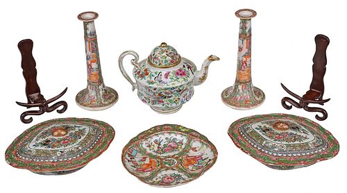 SIX ROSE MEDALLION CHINESE