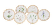 SIX ROYAL COPENHAGEN 'FLORA DA