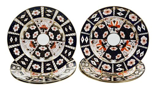 SIX ROYAL CROWN DERBY TRADITIONAL