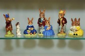 SIX ROYAL DOULTON BUNNY FIGURI