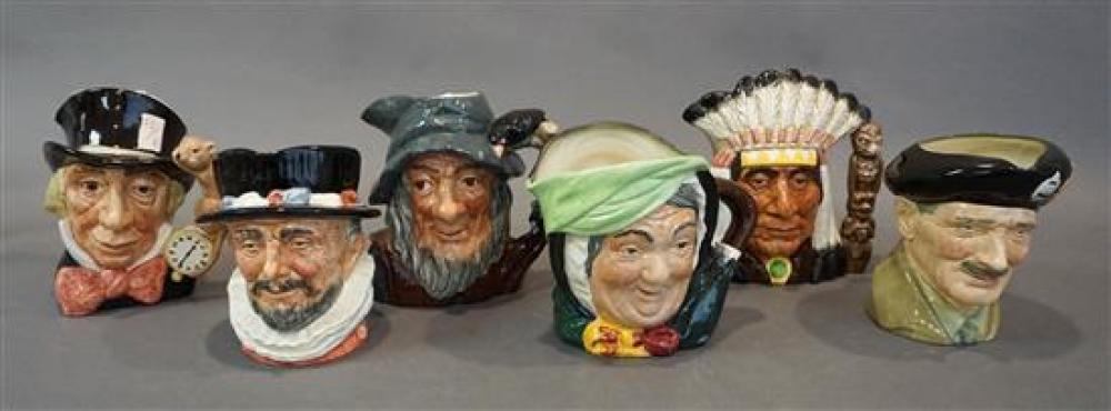 SIX ROYAL DOULTON FIGURAL TOBY