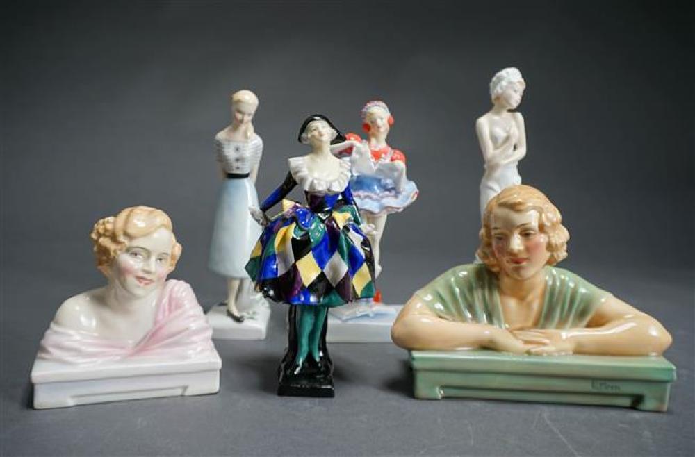 SIX ROYAL DOULTON FIGURES OF