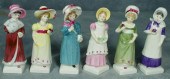 Six Royal Doulton figurines, H
