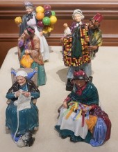SIX ROYAL DOULTON FIGURINESSix