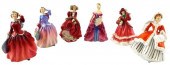 SIX ROYAL DOULTON LADY FIGURIN
