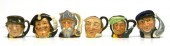 Six Royal Doulton toby jugs co