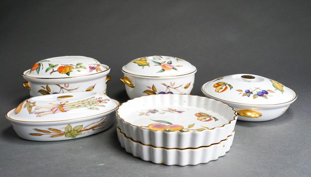 SIX ROYAL WORCESTER 'EVESHAM'