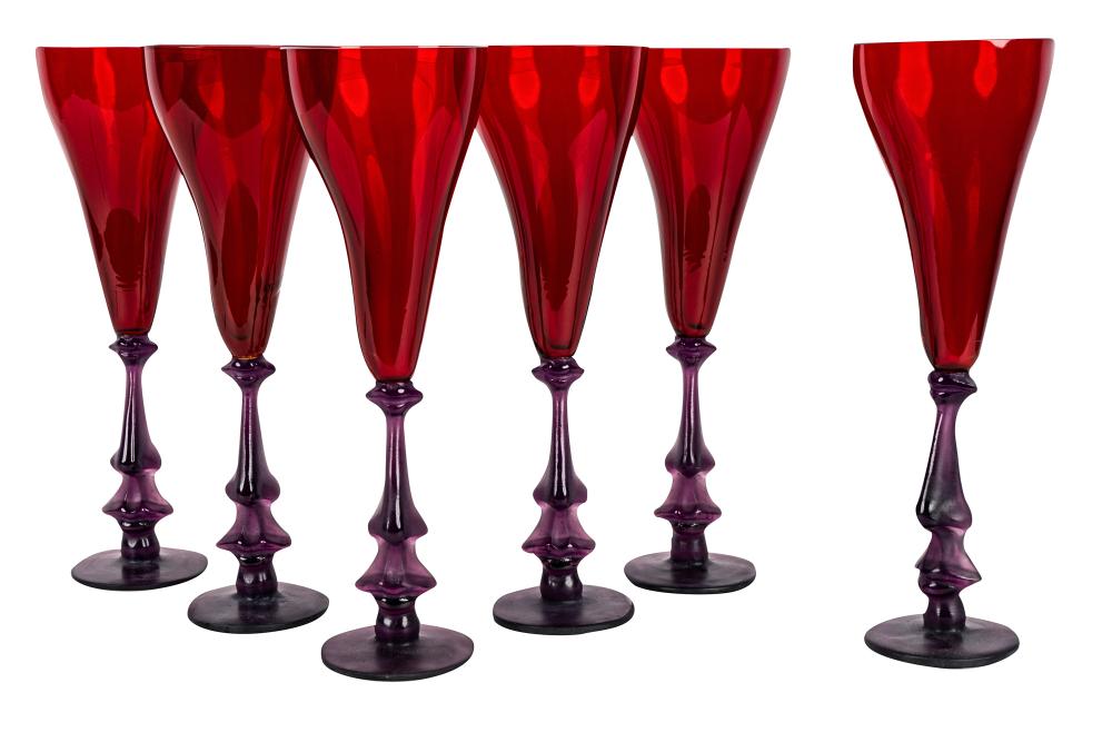 SIX SALVADOR DALI FOR DAUM GLASS