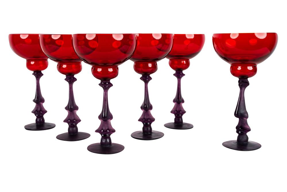 SIX SALVADOR DALI FOR DAUM GLASS