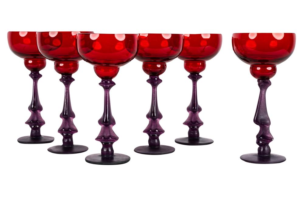SIX SALVADOR DALI FOR DAUM GLASS