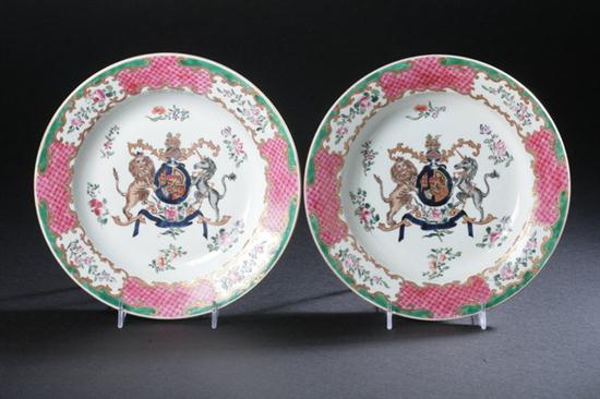 SIX SAMSON PORCELAIN ARMORIAL