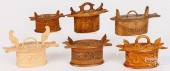 SIX SCANDINAVIAN CARVED BENTWO