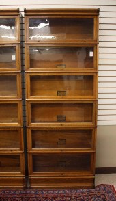 SIX-SECTION STACKING OAK LAWYE